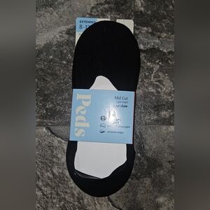 Peds Women's Mid Cut Lightweight Liner Socks, 3 Pairs Size 8-12 NWT